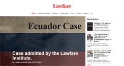 Desktop Screenshot of lawfareinstitute.com