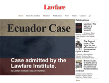 Tablet Screenshot of lawfareinstitute.com